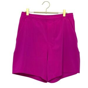 Lululemon Mens 7" Pace Breaker Shorts Linerless Size M Fushia Pristine